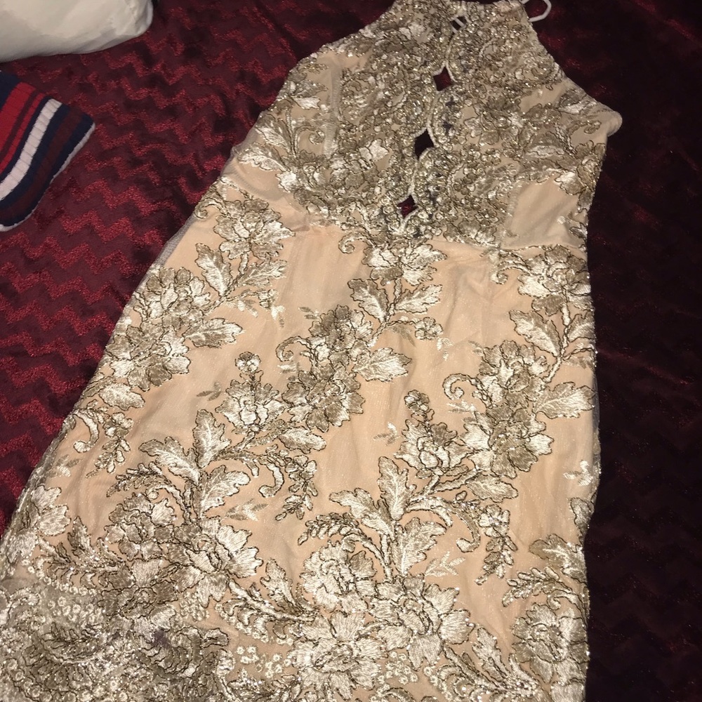 Gold dress